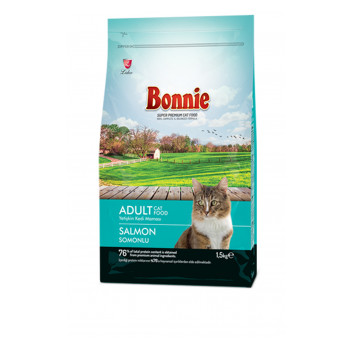 Bonnie Somonlu Kedi Maması 1,5 Kg