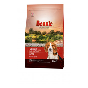 Bonnie Biftekli Yetişkin Köpek Maması 2,5 Kg
