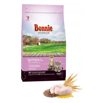Bonnie Tavuklu Yavru Kedi Maması 1,5 Kg