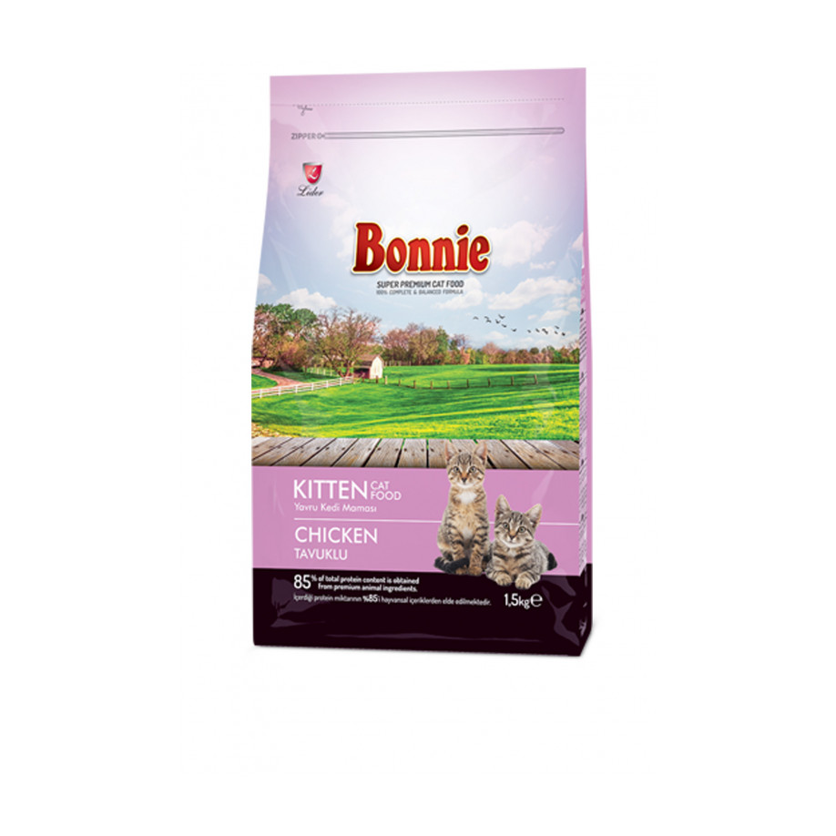 Bonnie Tavuklu Yavru Kedi Maması 1,5 Kg