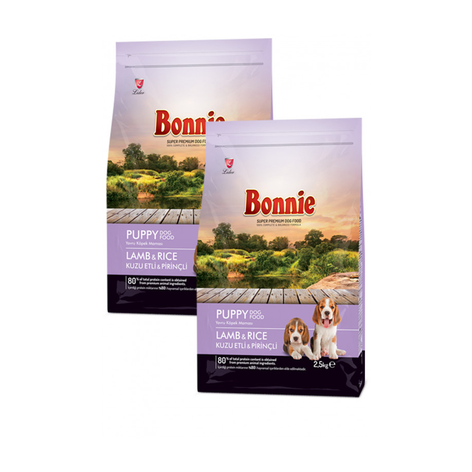 Bonnie Kuzulu Ve Pirinçli Yavru Köpek Maması 2.5 Kg x 2